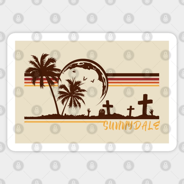 Sunnydale Sticker by dankdesigns